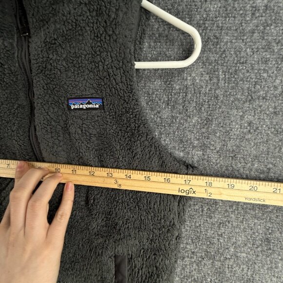 Patagonia Fleece Vest Gray Women Small Full Zip Lined Pockets Chest Los Gatos - Picture 6 of 15